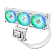 AYW Gaming LC 360 ARGB LCD White Edition