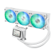 AYW Gaming LC 360 ARGB LCD  White Edition  angled view from left