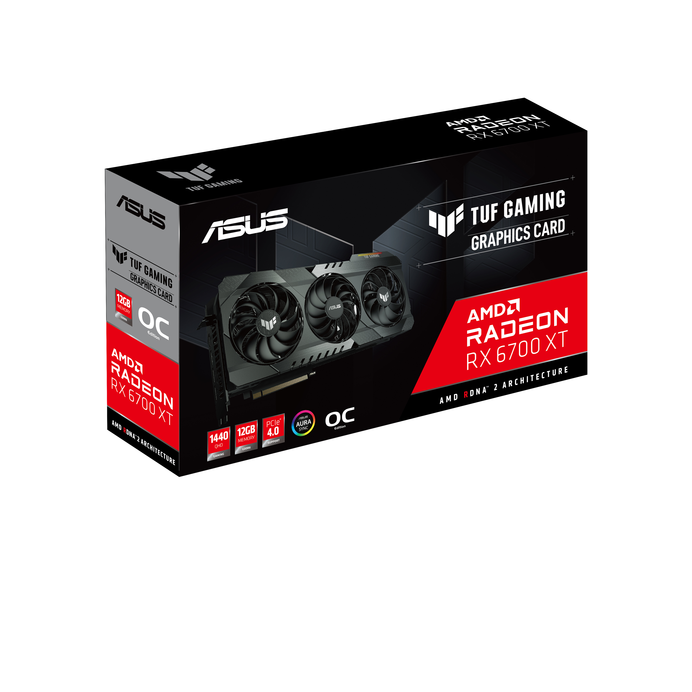 スマホ・タブレット・パソコンASUS TUF Gaming Radeon™ RX 6700 XT OC