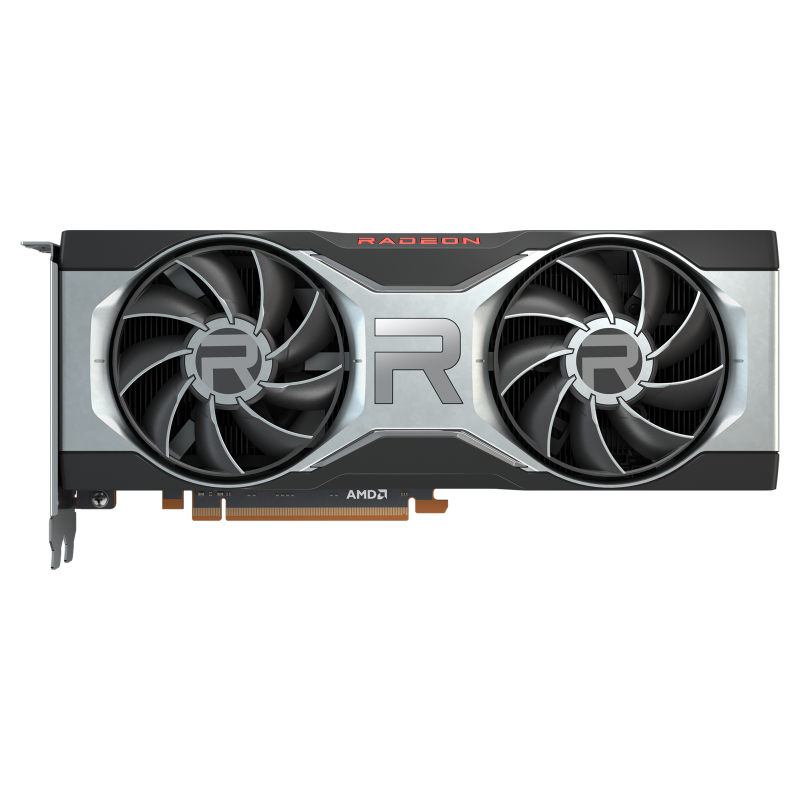 ASUS AMD Radeon RX 6700 XT graphics card, front view 