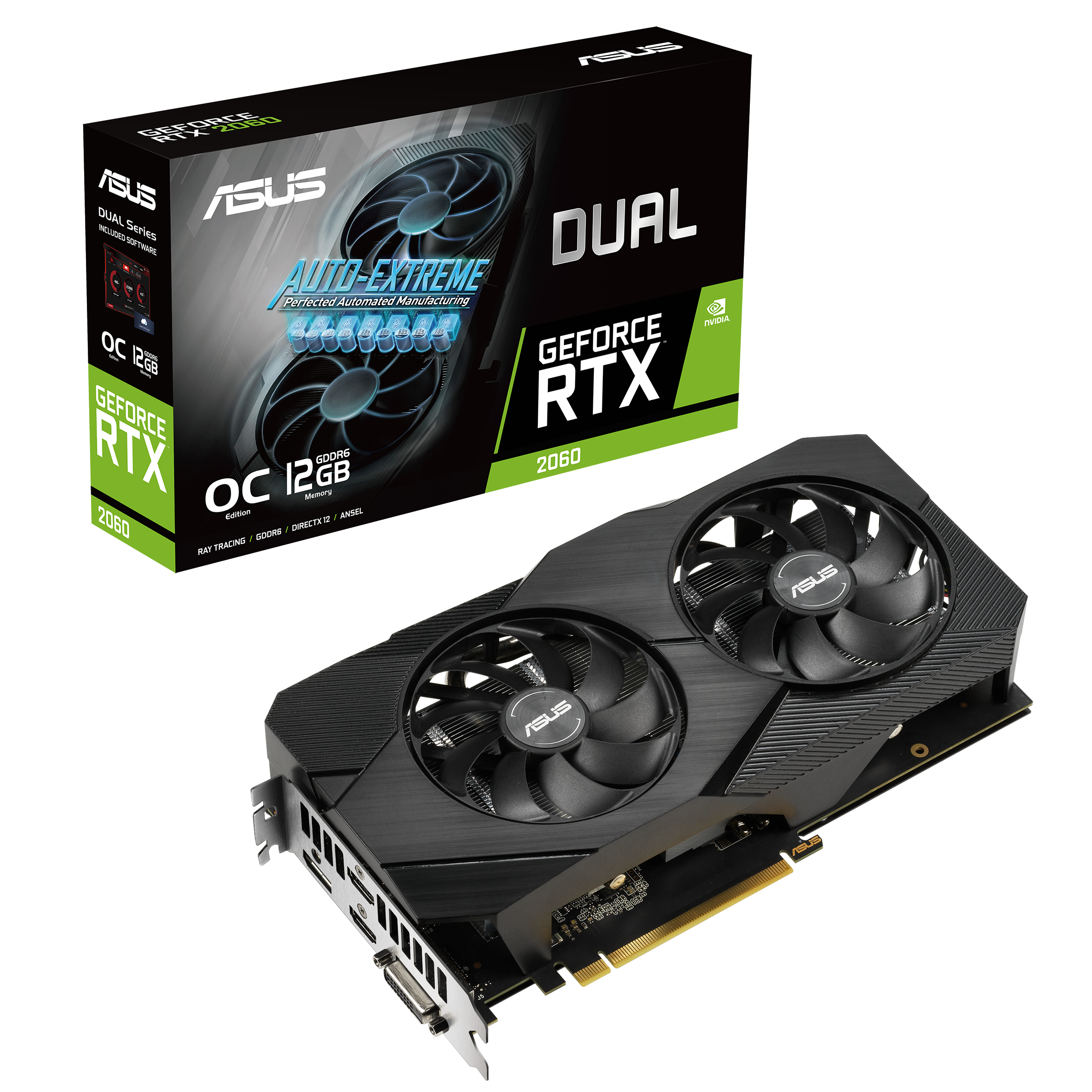 ASUS デュアルGeForce RTX 2060 EVO OCエディション グラフィック