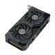 ASUS Dual Radeon RX 7600 XT 45 degree top-down view with focus on top side