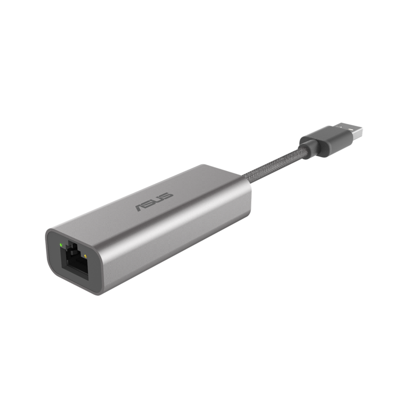 USB-C2500 front view, tilted 45 degrees, showing I/O ports