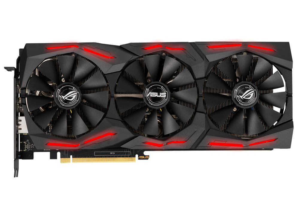 ROG-STRIX-RTX2060-A6G-GAMING graphics card, front view