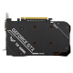 ASUS TUF Gaming GeForce GTX 1630 4GB graphics card, rear view