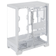 ASUS A31 White 45 degree right shot without side panel, supporting BTF motherboard  