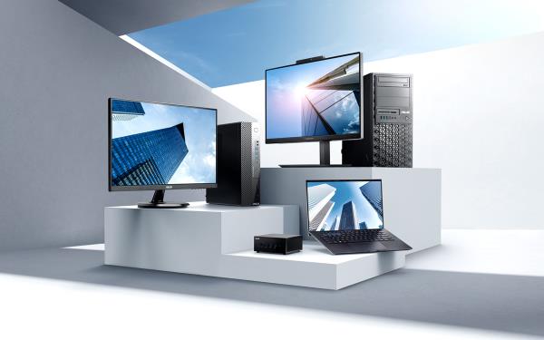 La série ASUS Expert comprend des ordinateurs portables ExpertBook, des ordinateurs de bureau ExpertCenter, des ordinateurs tout-en-un, des mini PC et des accessoires.