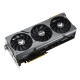 Front angled view of the ASUS TUF Gaming GeForce RTX 4070 Ti SUPER graphics card