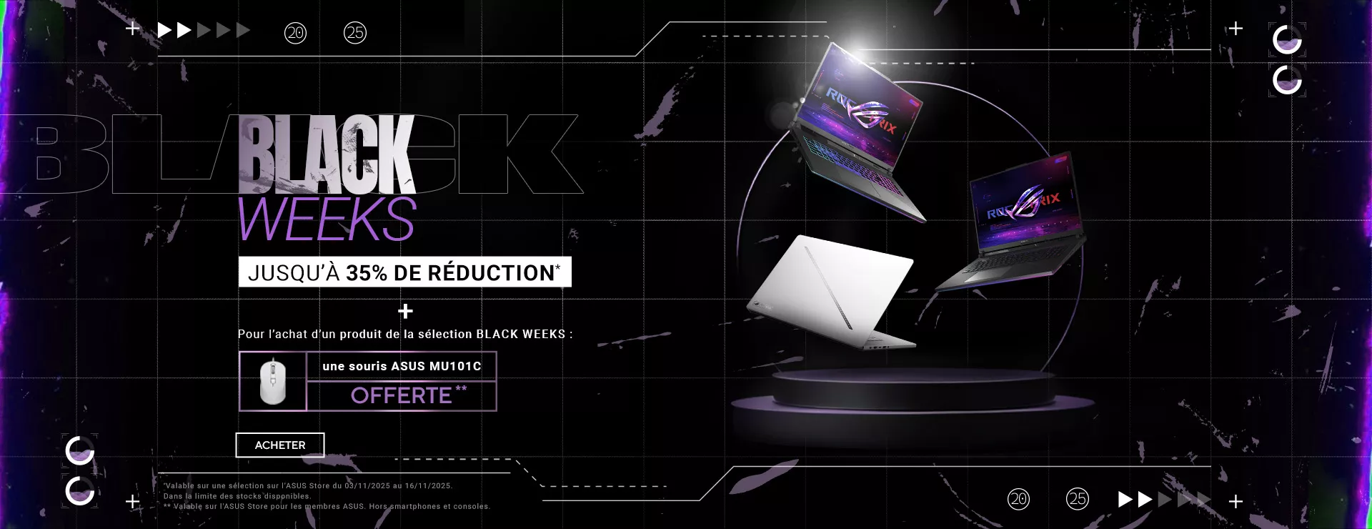 Black weeks 2025 - Jusqu’à -30% sur une sélection de produits