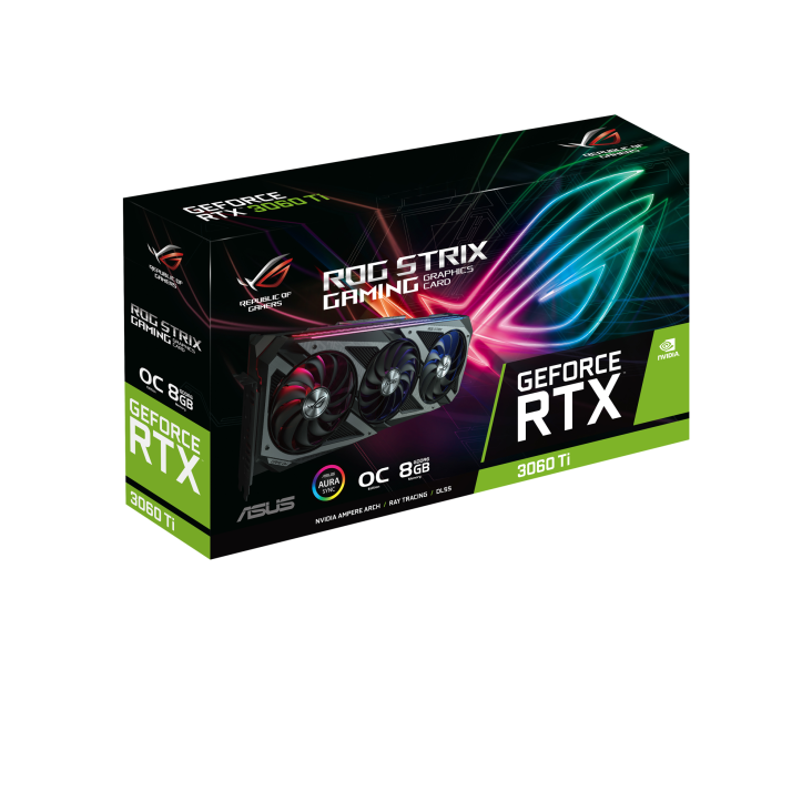 ROG-STRIX-RTX3060TI-O8G-GAMING graphics card packaging