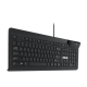 ASUS Wired Keyboard KU100 left-side view