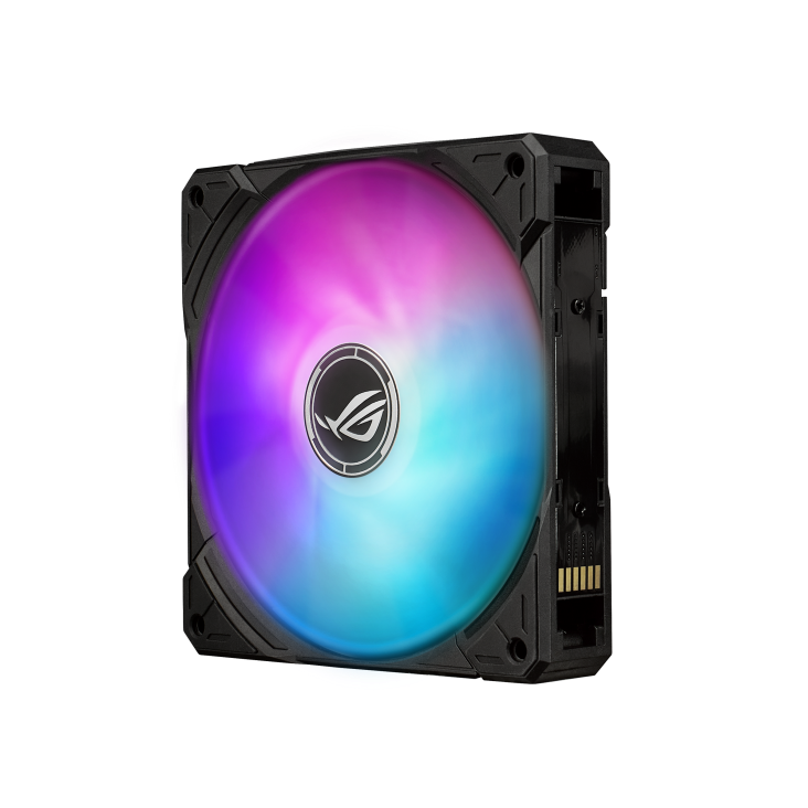 ROG Ryuo IV SLC 360 ARGB fan side angle photo 1