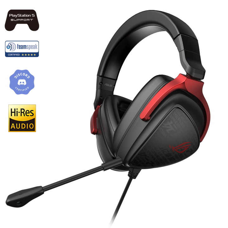 Delta S Core 3.5mm wired gaming headset with teamspeak, discord and hi-res logo