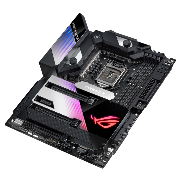 ROG MAXIMUS XII FORMULA top and angled view from right