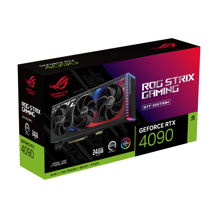 ROG Strix GeForce RTX 4090 BTF Edition packaging