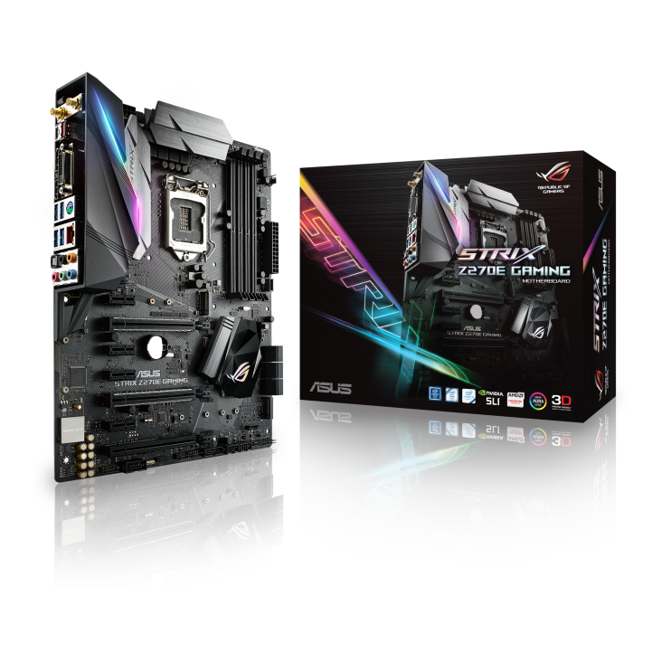 ROG STRIX Z270E GAMING with the box