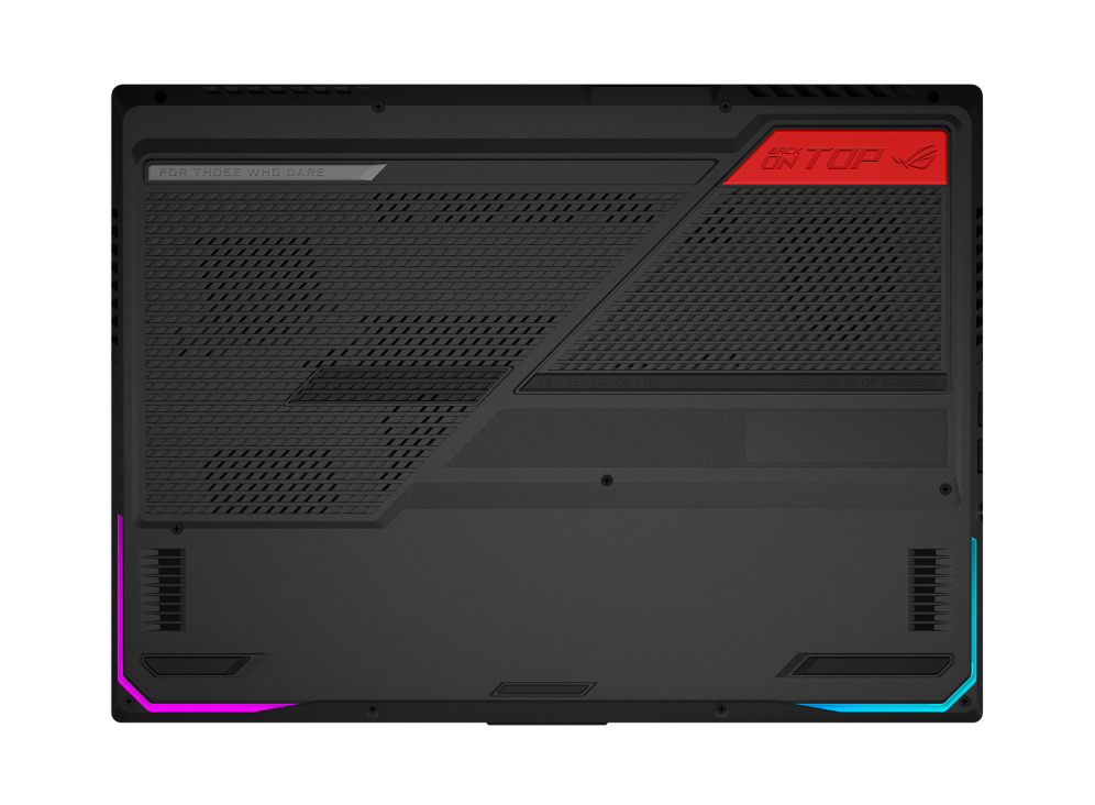 Underside view of the ROG Strix G15 Advantage Edition.