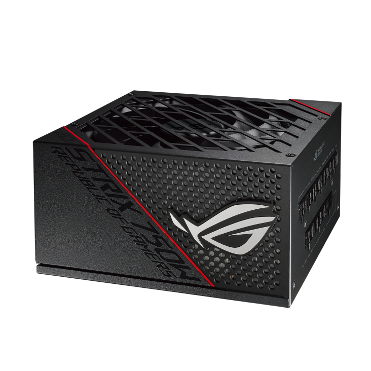 Right-front 45 degree angle of ROG Strix 750W Gold