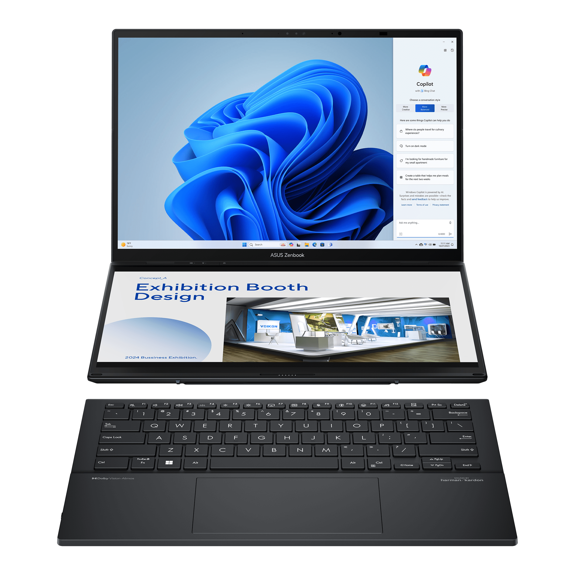 ASUS Zenbook Duo UX8406 Dual Screen OLED Laptop 2024 Tech Specs