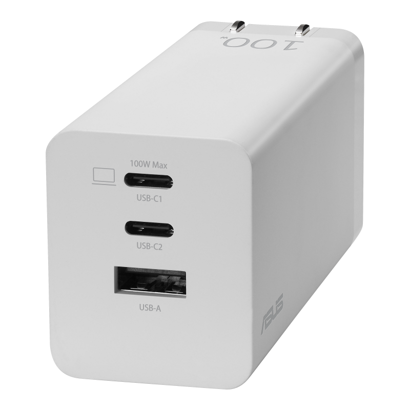 ASUS 100W 3-Port GaN Charger｜Adapters and Chargers｜ASUS USA