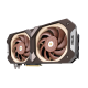 ASUS GeForce RTX 3070 Noctua OC Edition 8GB GDDR6 graphics card, front angled view, showcasing the fans