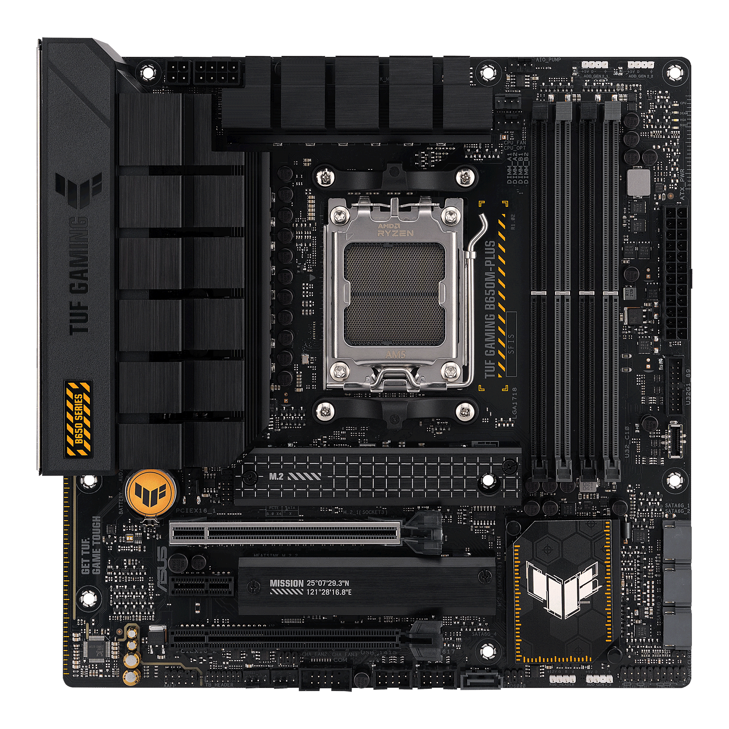 ASUS TUF GAMING B650M-PLUS　【PCIe 4.0対応】SATA6Gx4