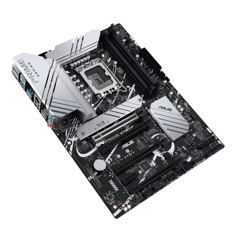 PRIME Z790-P-CSM motherboard, 45-degree right side view 