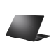 ASUS Vivobook Pro 15 OLED (N6506) displays 45-degree opened view from the backside.