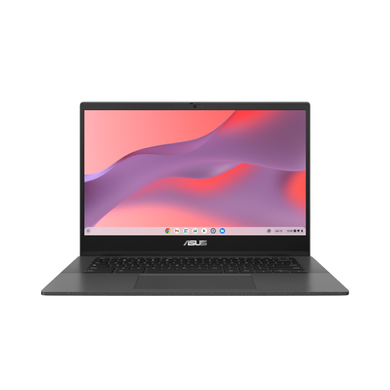 ASUS Chromebook Enterprise CM1402C opened at 90 degrees facing front