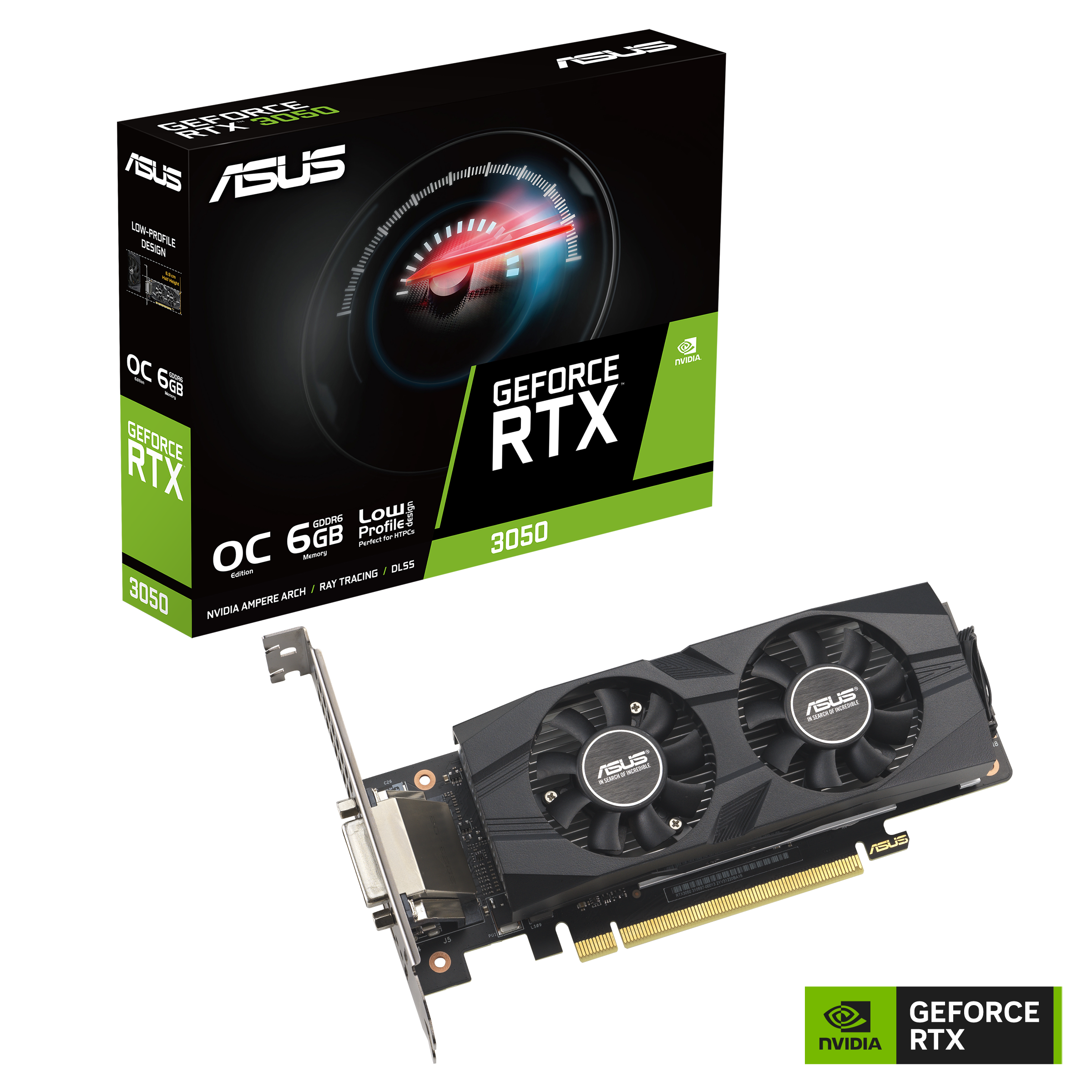 ASUS GeForce RTX™ 3050 LP BRK OC Edition 6GB GDDR6