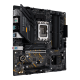 TUF GAMING B660M-E D4 front view, 45 degrees