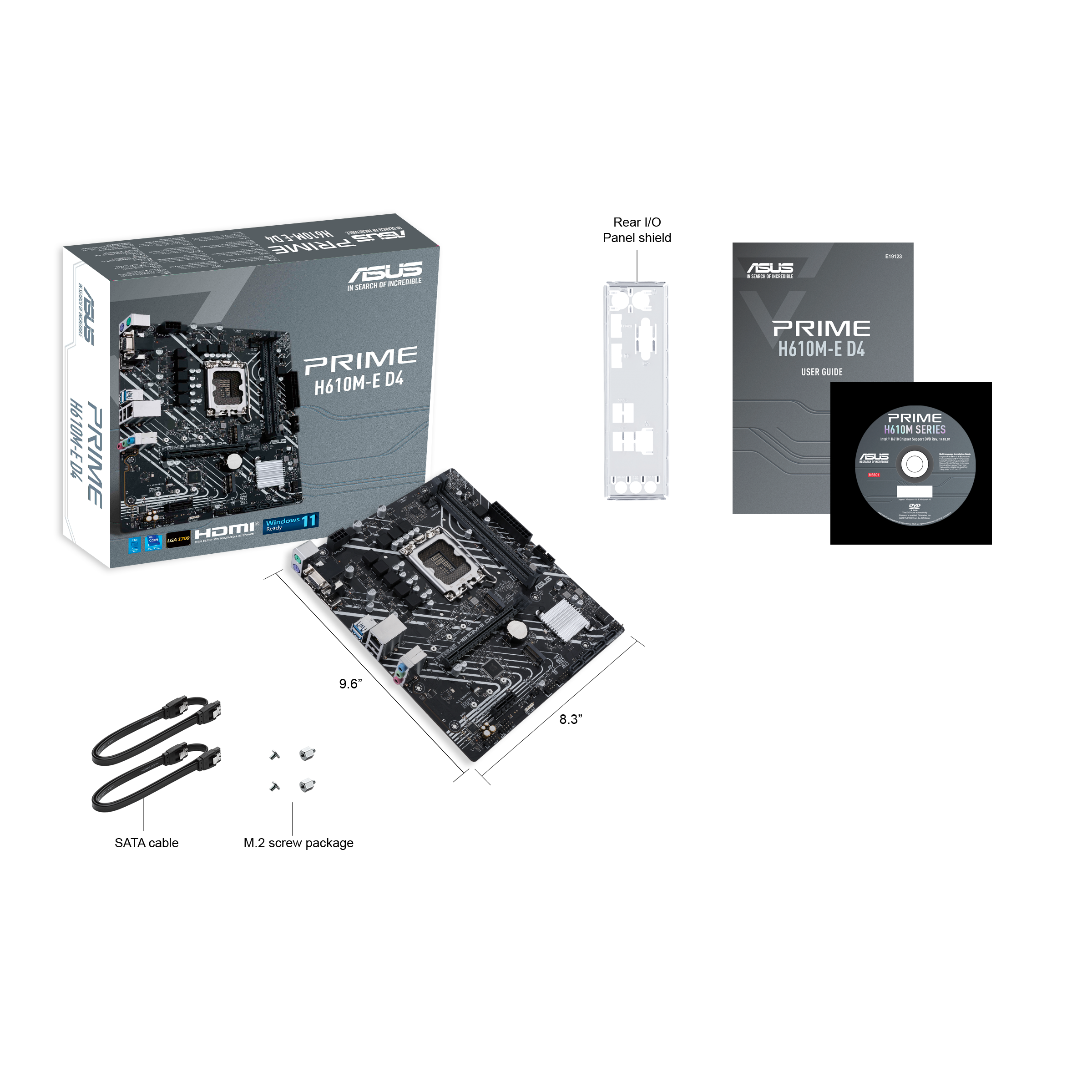 Carte mère Asus PRIME H610M-E D4 - Micro Data BR En Ligne