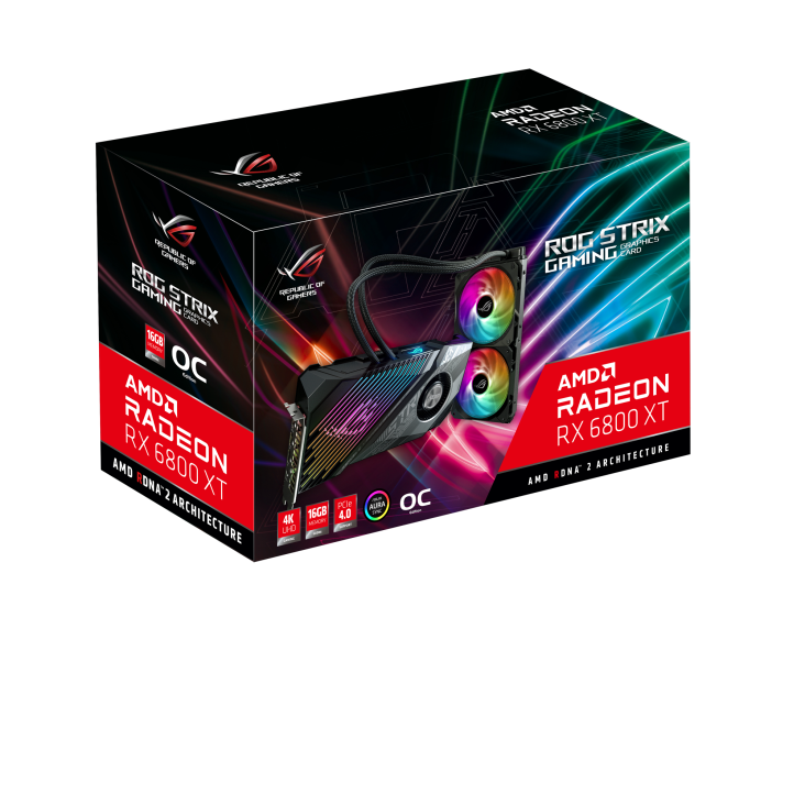 ROG Strix LC Radeon™ RX 6800 XT OC Edition 16GB GDDR6 | ビデオカード