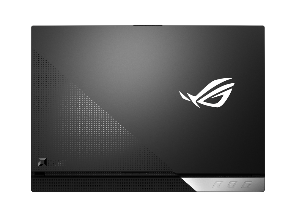 Top down view of the ROG Strix G17 Advantage Edition with the lid closed.