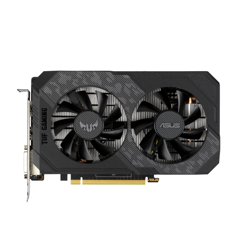 TUF Gaming GeForce GTX 1650 4GB GDDR6 graphics card, front view