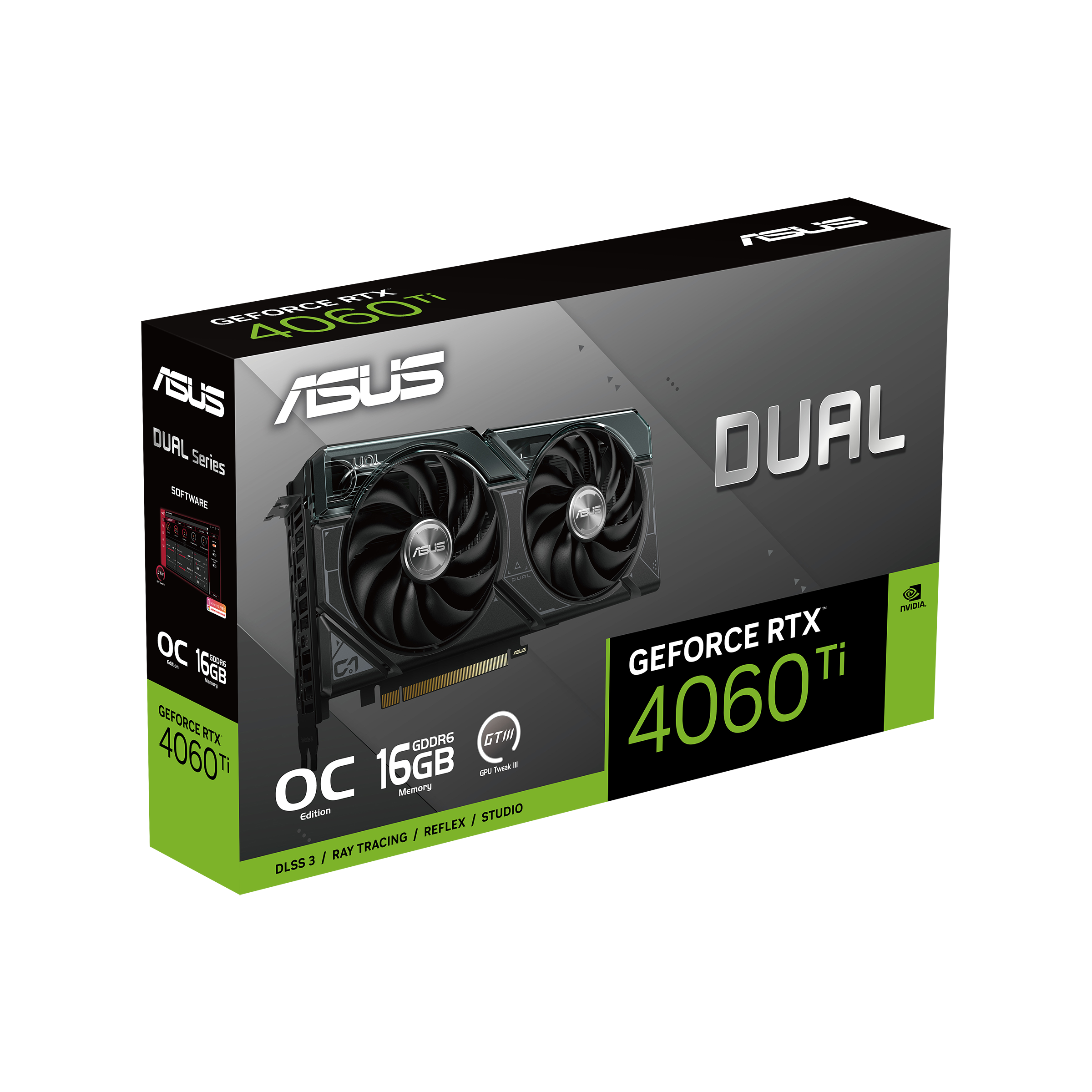 ASUS Dual GeForce RTX™ 4060 Ti OC Edition 16GB GDDR6 | Graphics