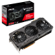 TUF GAMING AMD Radeon RX 6800 OC Edition packaging and graphics card with AMD logo