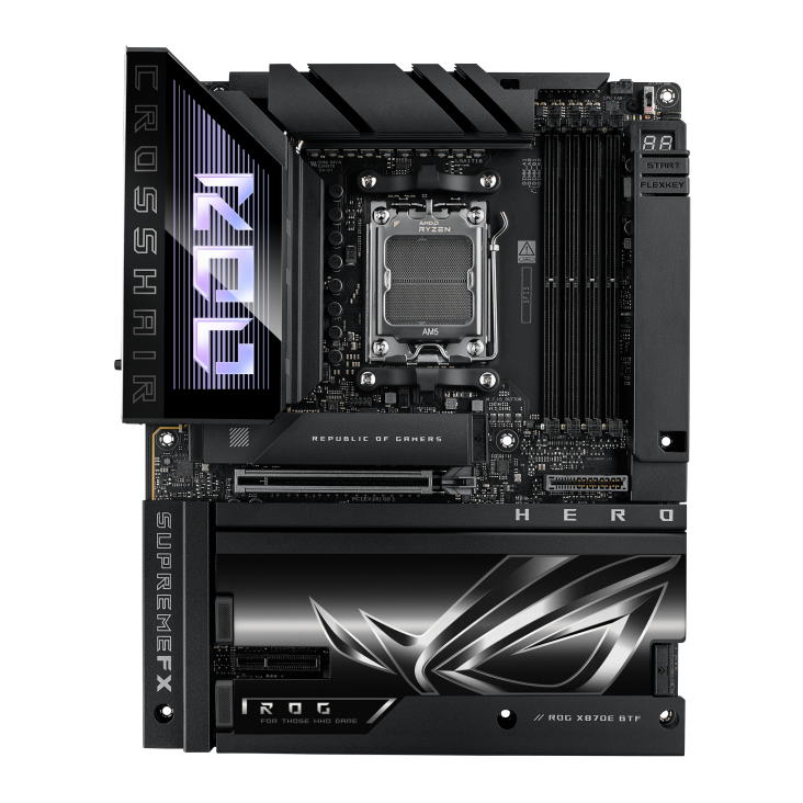 ROG CROSSHAIR X870E HERO BTF front view