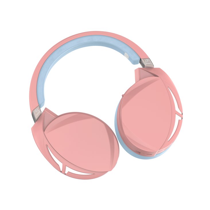 ROG Strix Fusion 300 PNK LTD highlights the ear cups