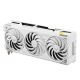 TUF-RTX5070TI-BTF-WHITE_angled top down view focous on fans+lighting