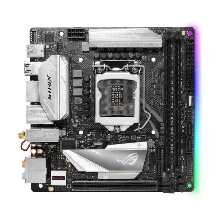 ROG STRIX Z370-I GAMING front view