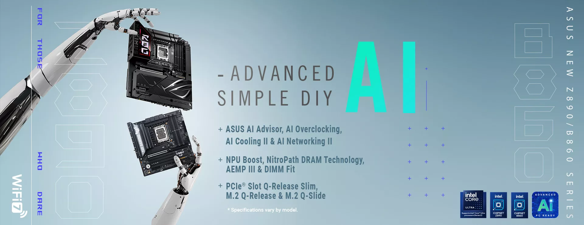 ASUS new Z890/B860 Series