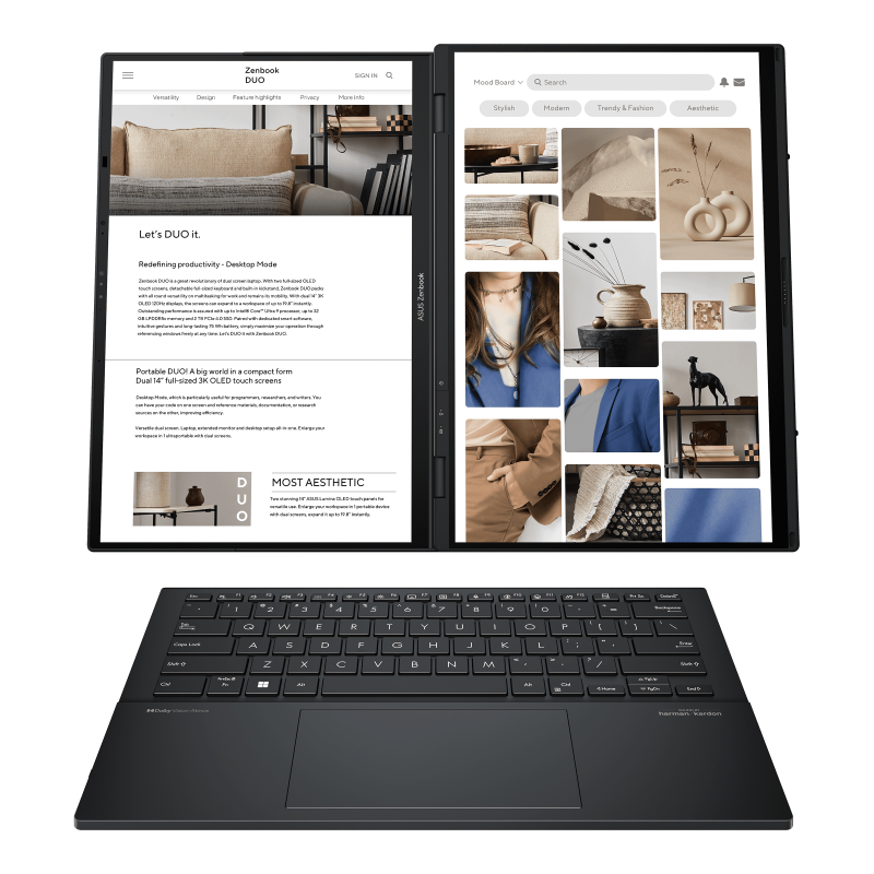 Zenbook Duo UX8406 Setelah Terbuka