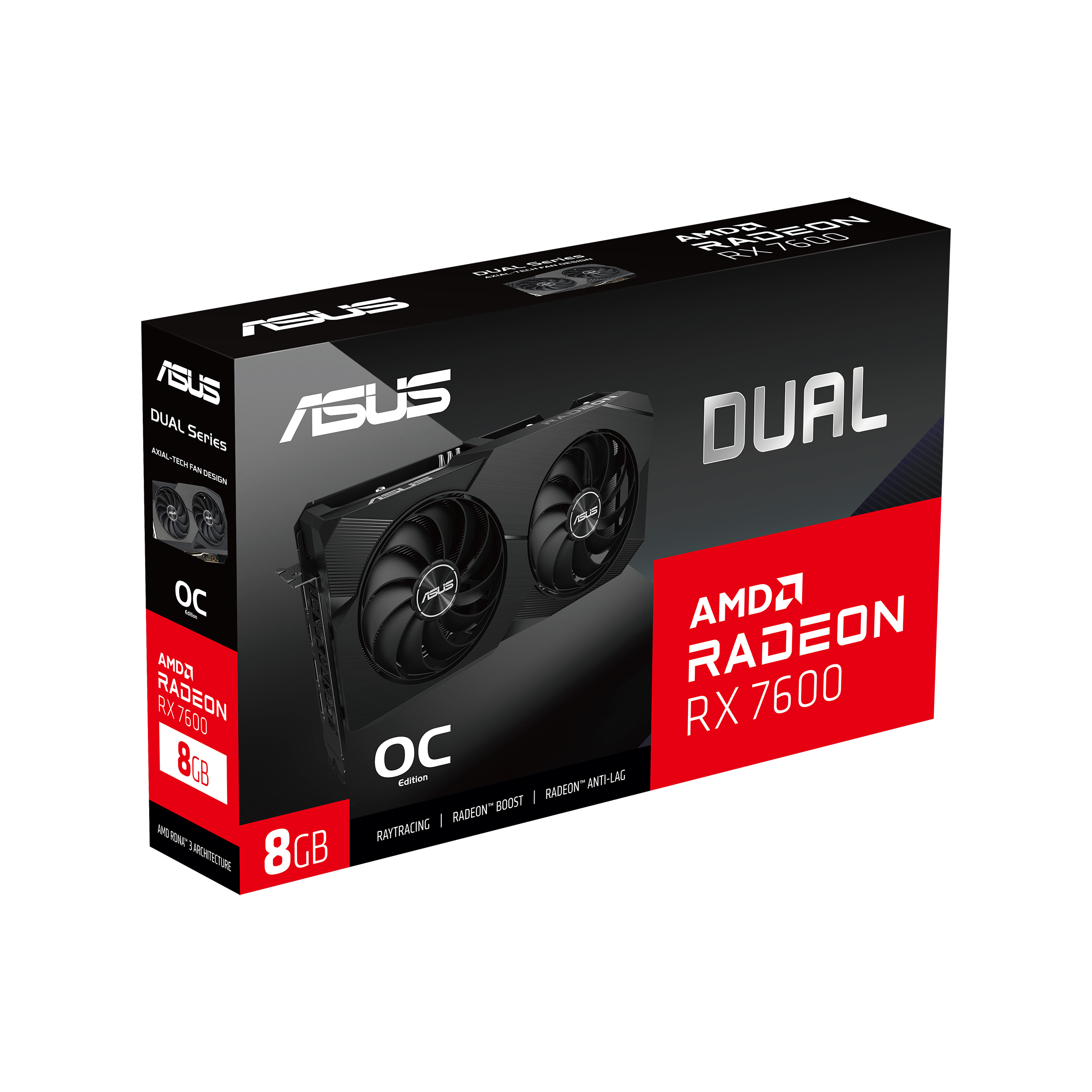 ASUS Dual Radeon™ RX 7600 OC Edition 8GB GDDR6 | Graphics Card 