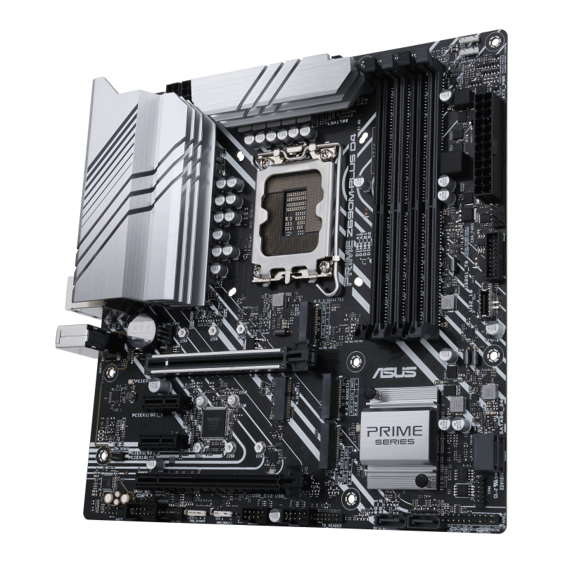 PRIME Z690M-PLUS D4-CSM motherboard, left side view