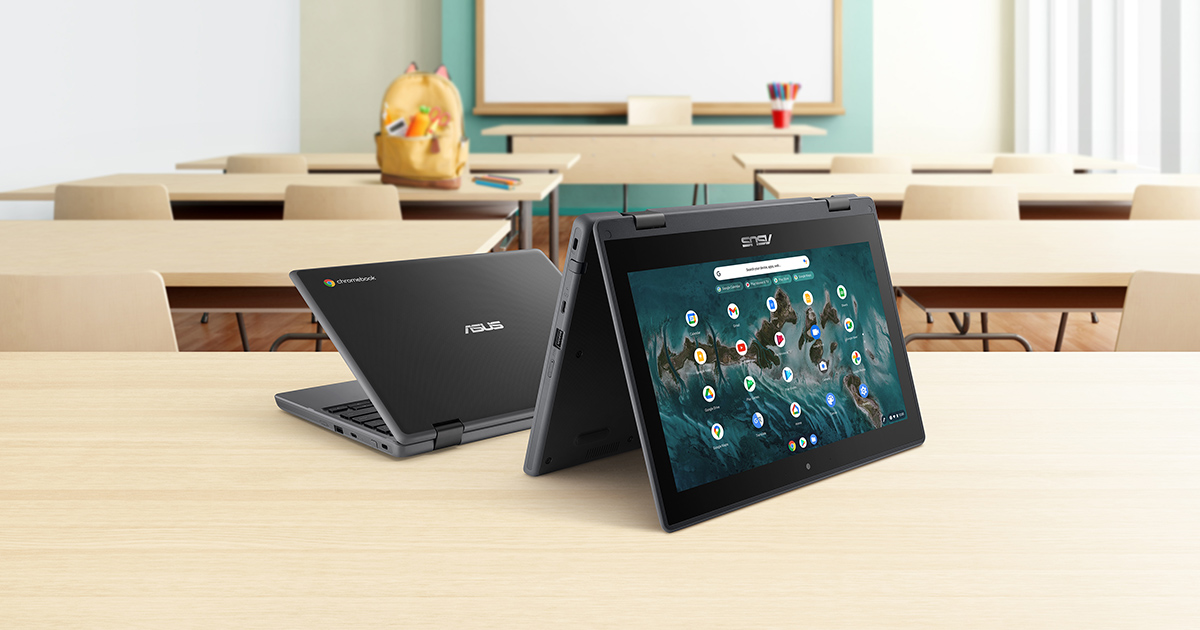 Asus portátil Chromebook CR1 FLIP 360º tàctil. - Material escolar