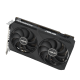 Angled forward view of the ASUS Radeon RX 6500 XT V2 OC Edition graphics card 
