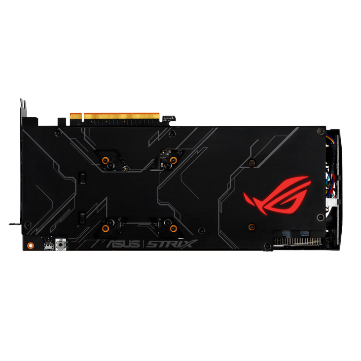 ROG-STRIX-RX5600XT-O6G-GAMING graphics card, rear view