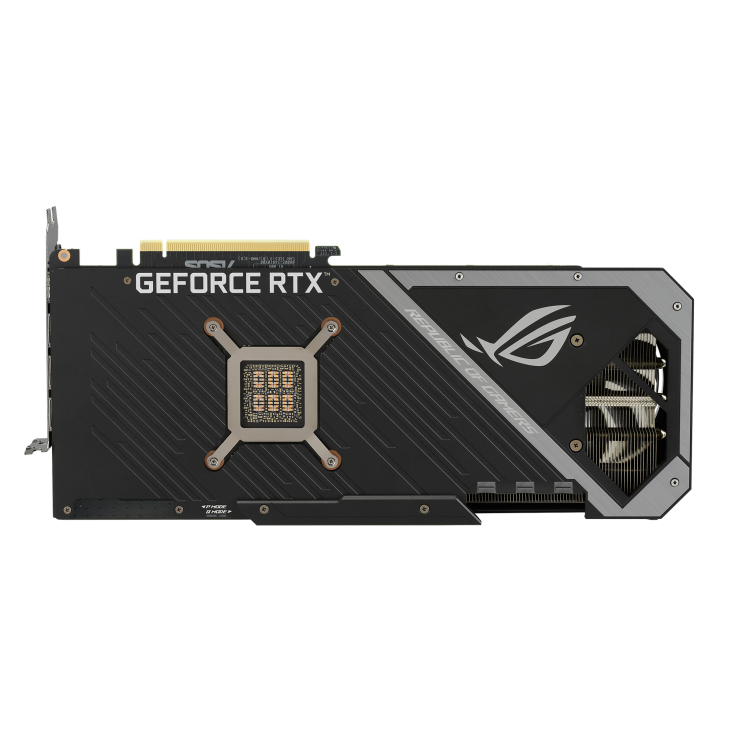 ROG Strix GeForce RTX™ 3080 OC Edition graphics card, rear view