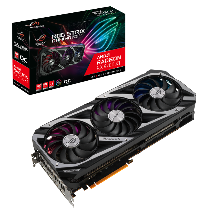 ROG Strix Radeon RX 6700 XT OC Edition 12GB GDDR6 | Graphics Card